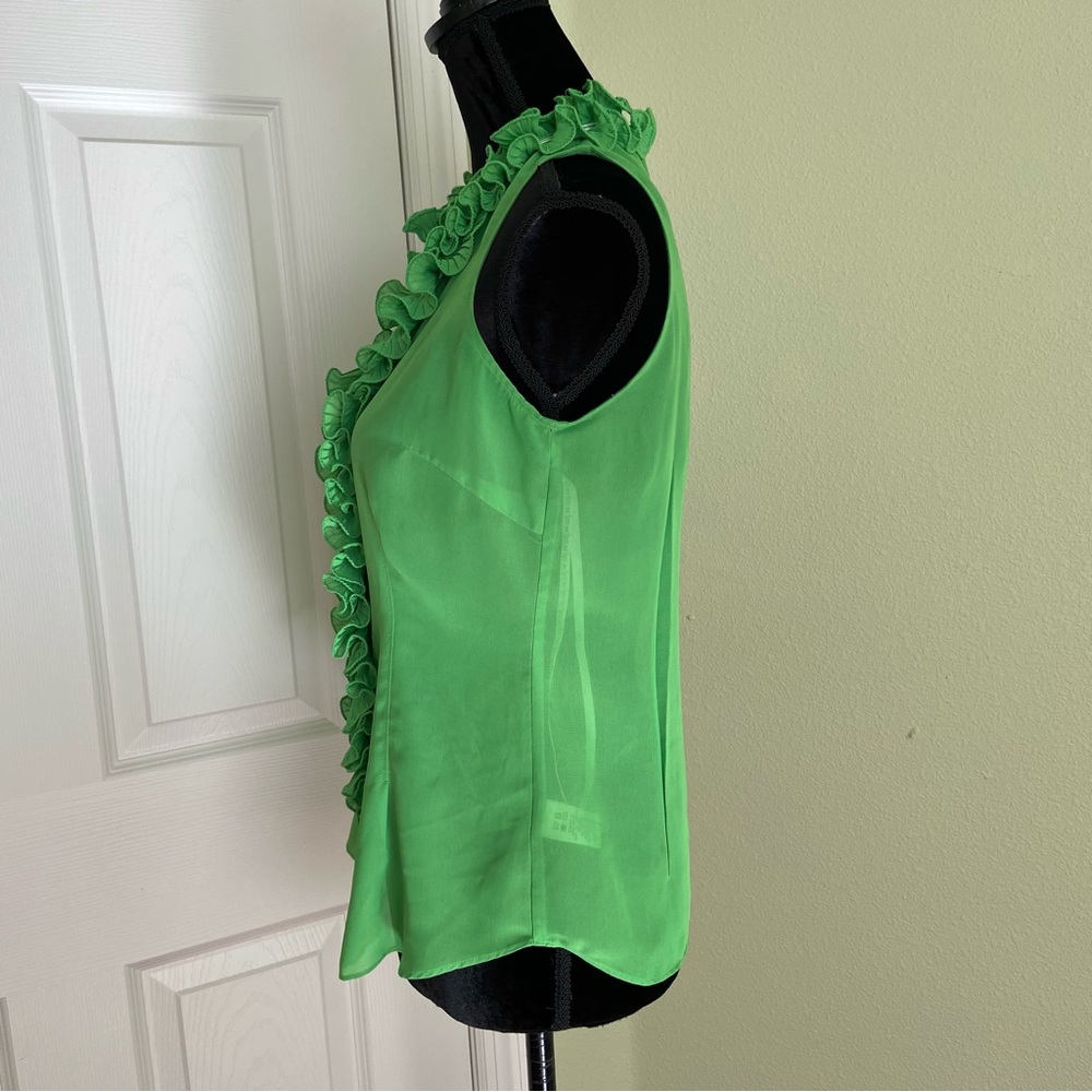 Lilly Pulitzer Green Ruffled Halter Blouse - Picture 5 of 14